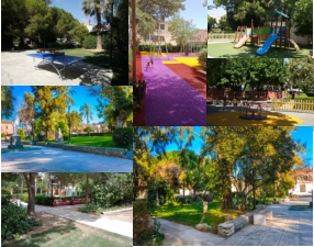 Photo Collage of Neapoli Municipal Park with page link